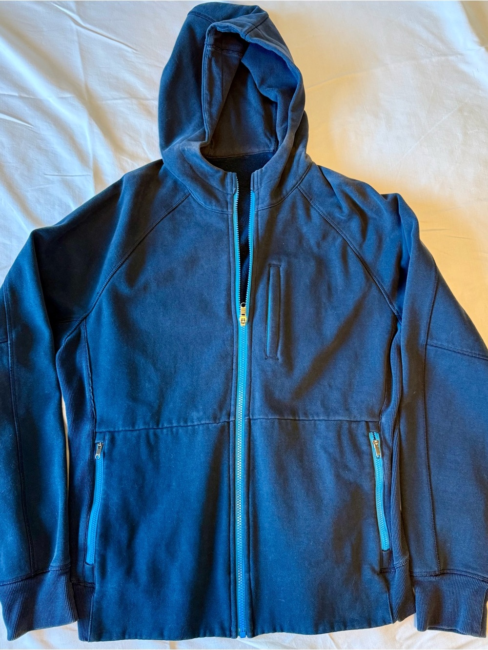 Lululemon Men's Hooded Zip-Front Jacket - Navy